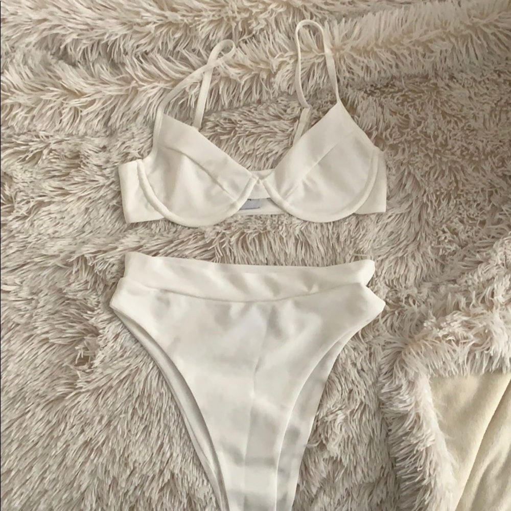 Princess Polly white bikini set